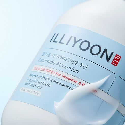ILLIYOON Ceramide Ato Lotion 350ml + FREE Ato Cream 75ml | Sensitive Skin Moisturizer