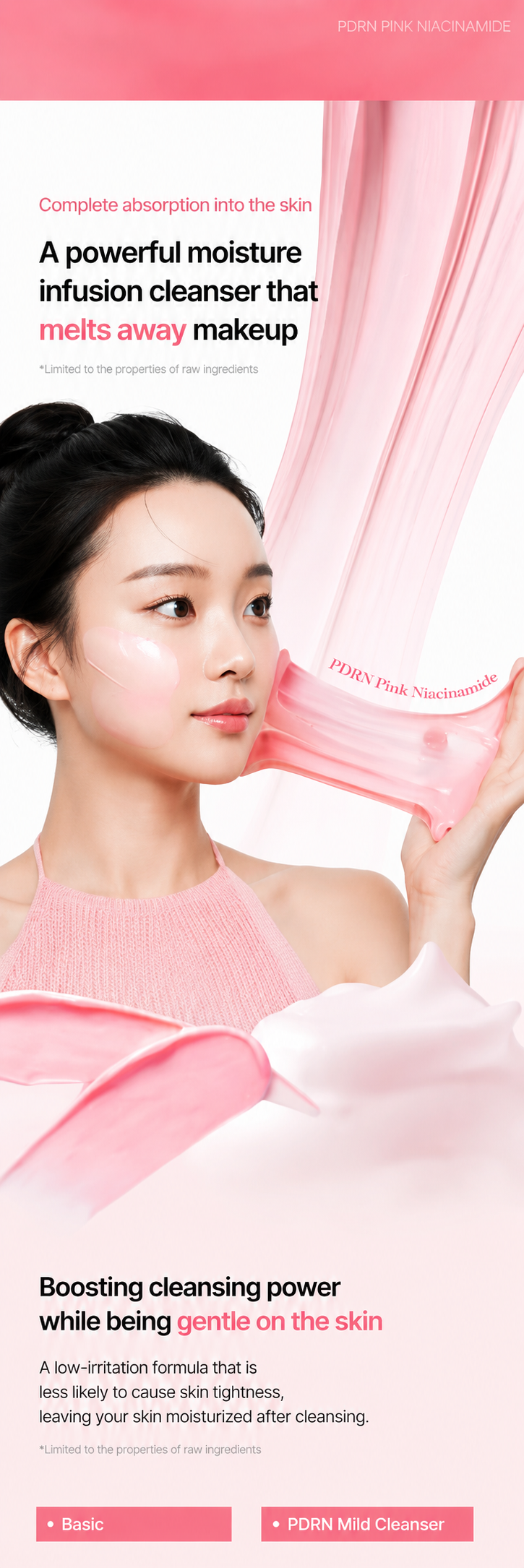 Medicube PDRN Pink Niacinamide Whip Cleanser 120g