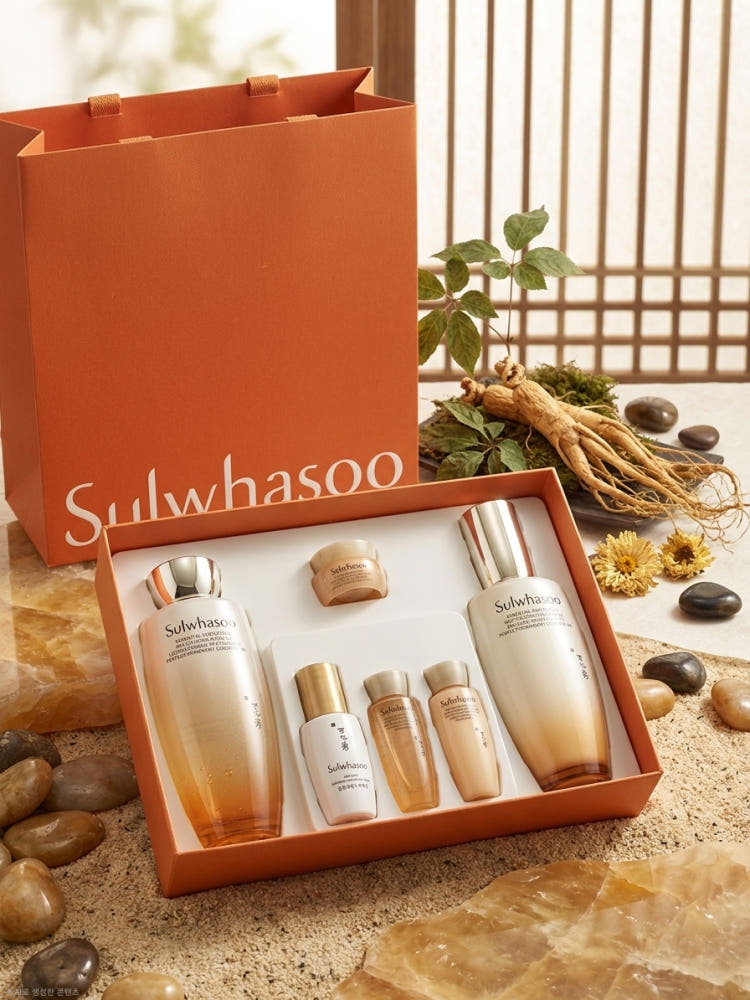 Sulwhasoo Essential Perfecting Revitalizing Set EX (2 Items) – Premium Anti-Aging Korean Skincare Set