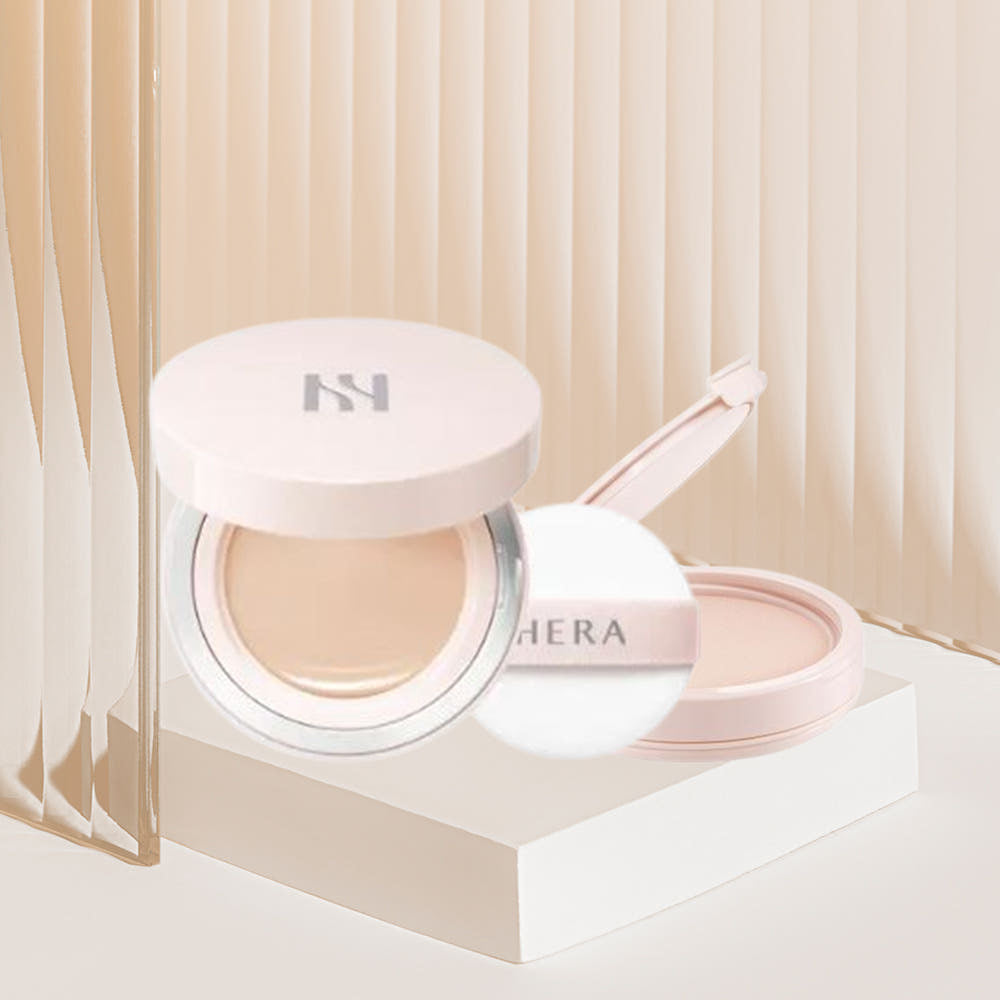 HERA Cushion Foundation SPF50+ PA+++ Set (1 Case + 1 Refill) Natural Glow Cushion
 21N1 Vanilla