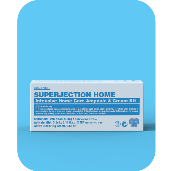 CONAPIDIL Superjection Home Kit (4 Treatments) – Premium Ampoule & Active Cream Set