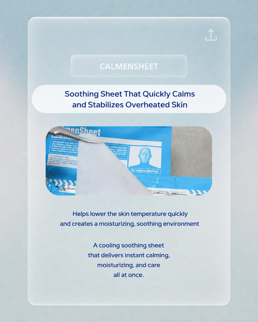 CALMENSHEET Cooling & Soothing Sheet 50 Sheets
