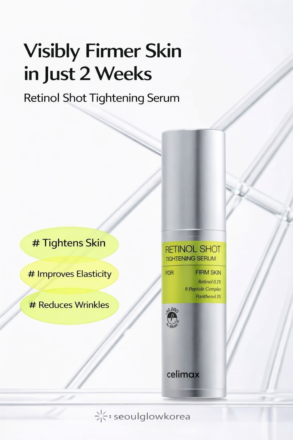 Celimax Retinol Shot Tightening Serum | Firming, Anti-Wrinkle, Deep Hydration | Lightweight Non-Sticky Texture | K-Beauty