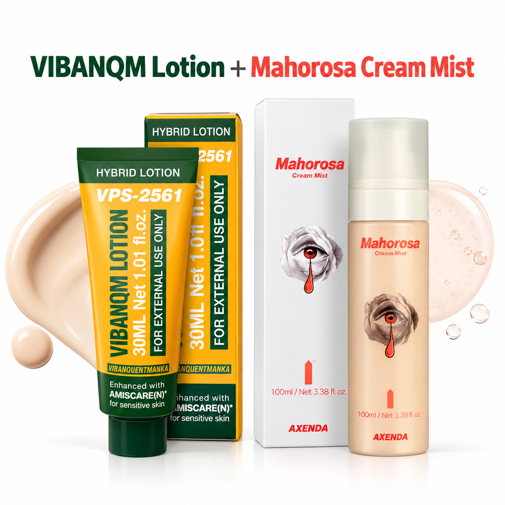 VIBANQM Hybrid Lotion 30ml + Mahorosa Cream Mist 100ml Glow Skin Set
