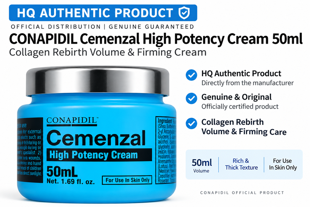 CONAPIDIL Cemenzal High Potency Cream 50ml | Authentic HQ Certified Korean Product
