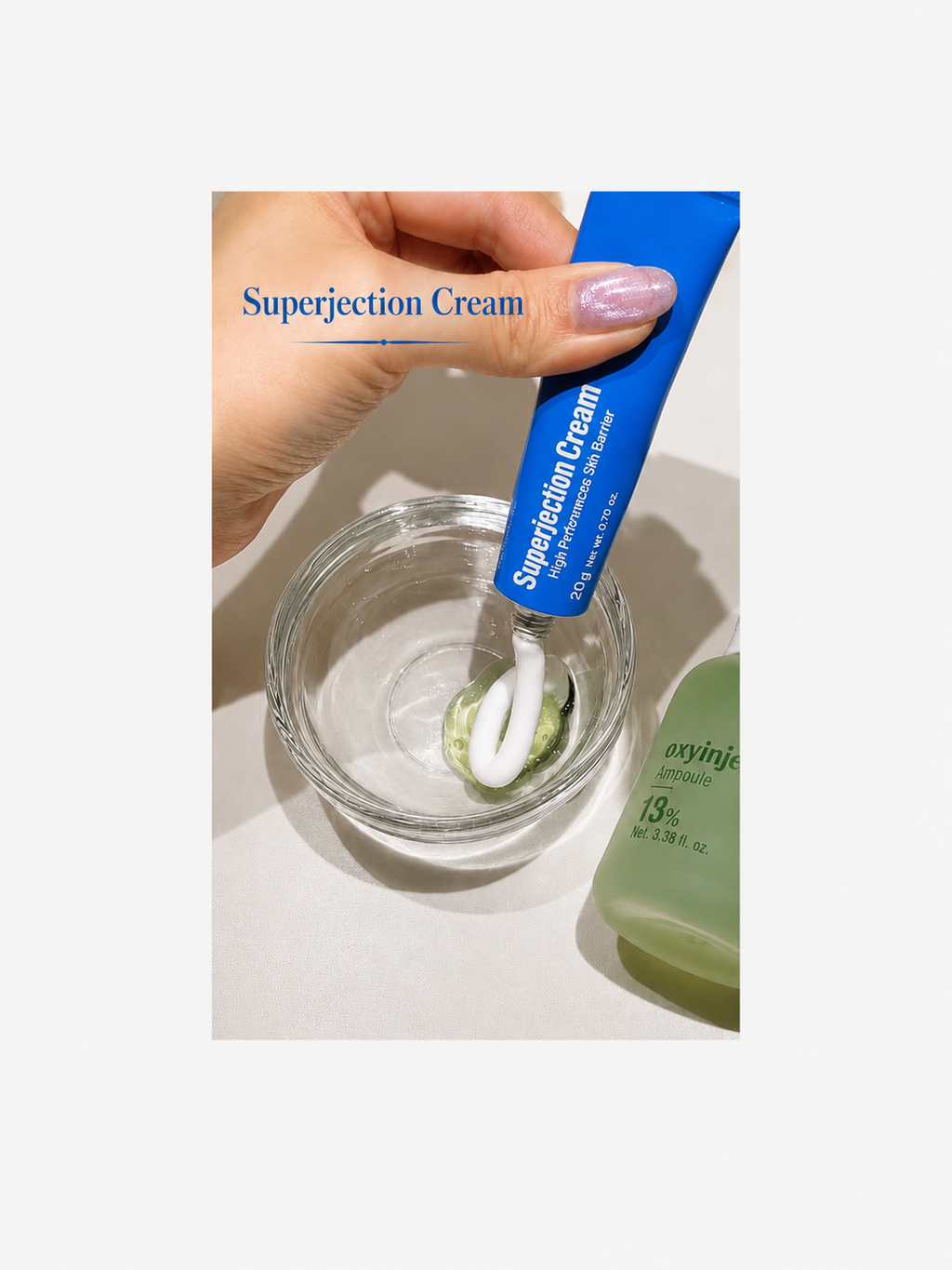Superjection Cream + Greenboxin + Airless Mixing Jar Set