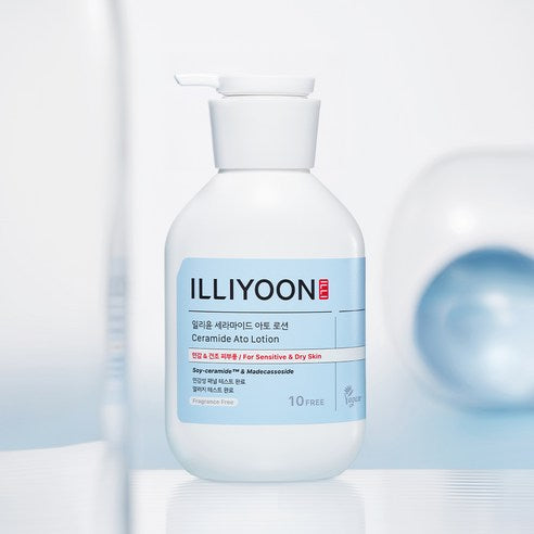 ILLIYOON Ceramide Ato Lotion 350ml + FREE Ato Cream 75ml | Sensitive Skin Moisturizer