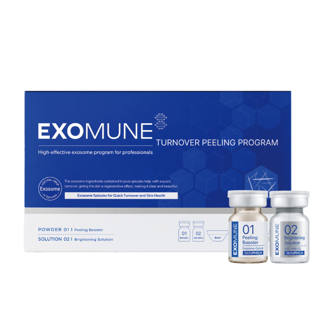 Skinphilia EXOMUNE Spicule Exosome Ampoule Set 5th Gen Skin Repair Professional1g x4 + 5ml x4 💎