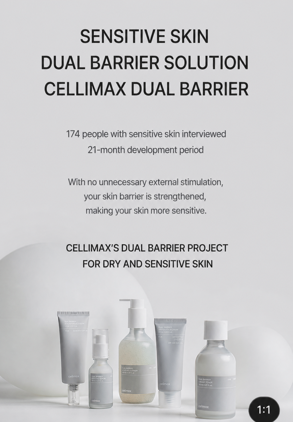 celimax Dual Barrier Skin Boosting Serum Moisturizing Ampoule, 30ml
