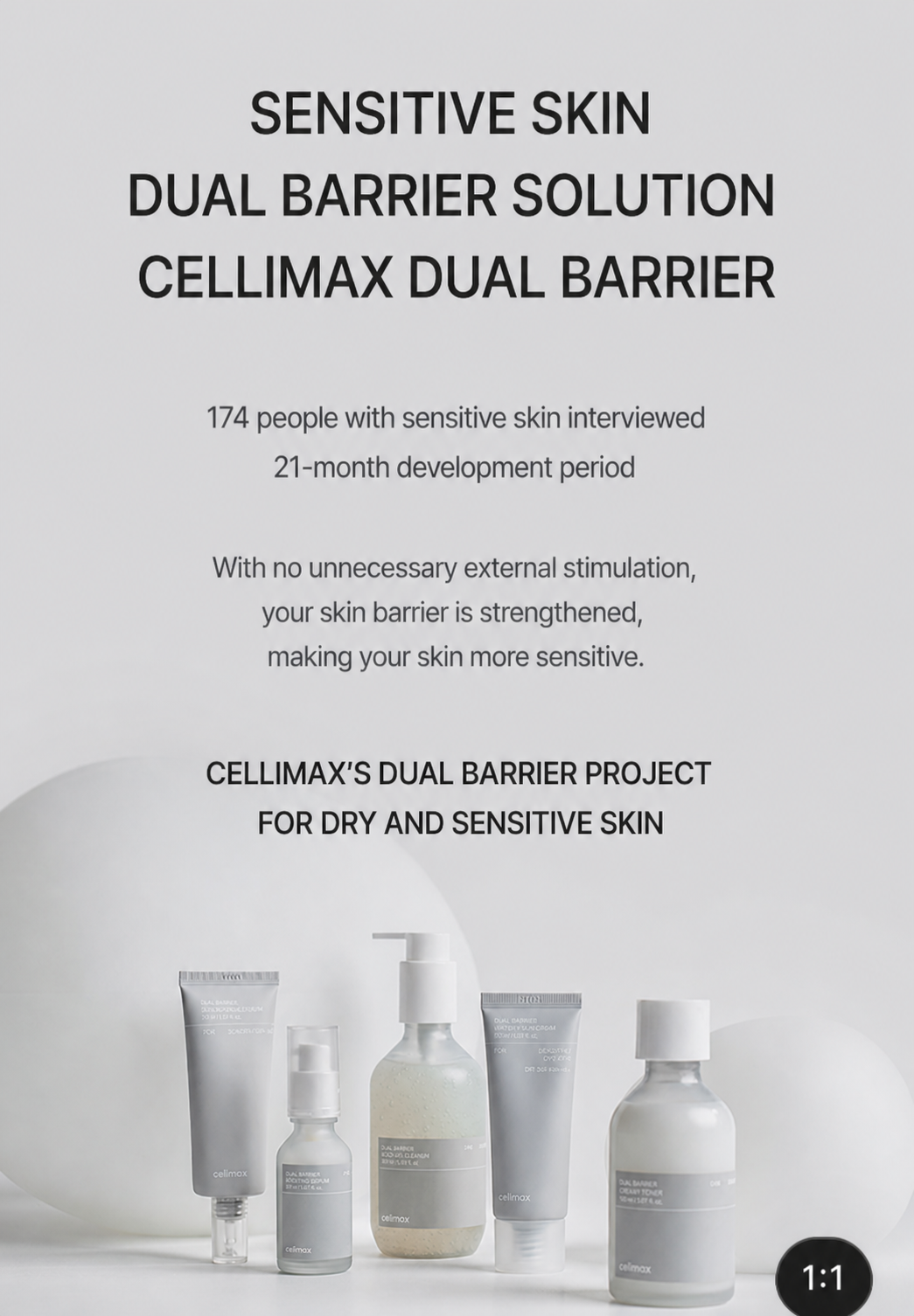 celimax Dual Barrier Skin Boosting Serum Moisturizing Ampoule, 30ml