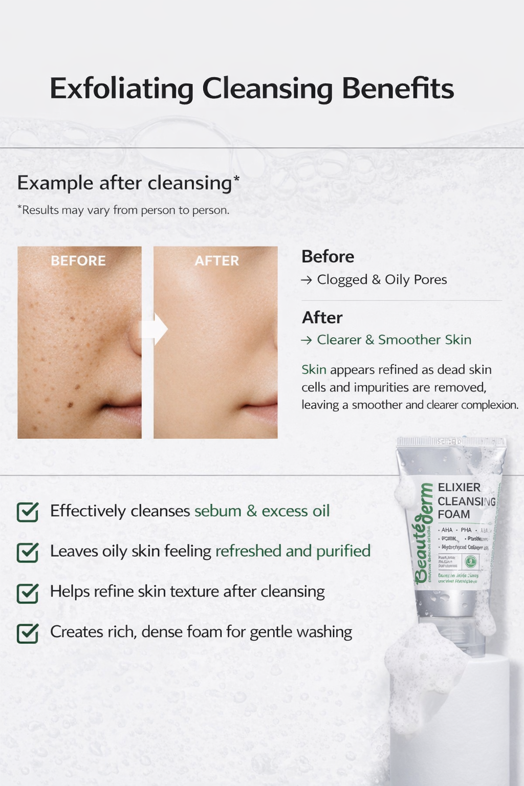 Beautederm Elixier Cleansing Foam 150ml