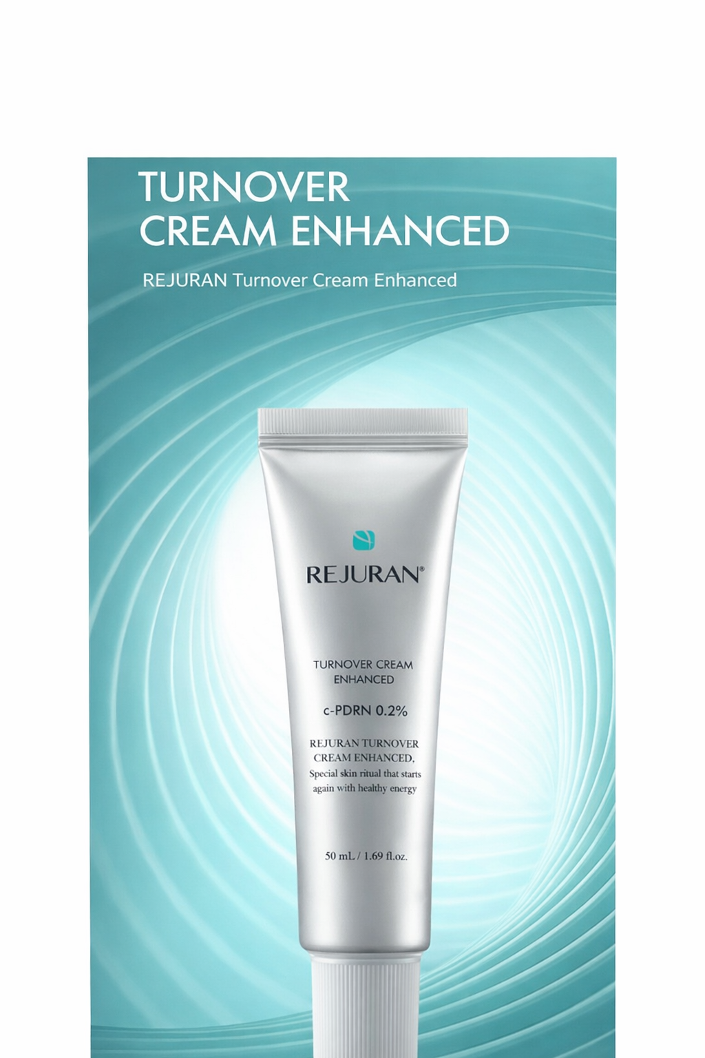 Rejuran Turnover Cream Enhanced 50ml – c-PDRN Infused Skin Repair, Hydration & Firming Care Cream
