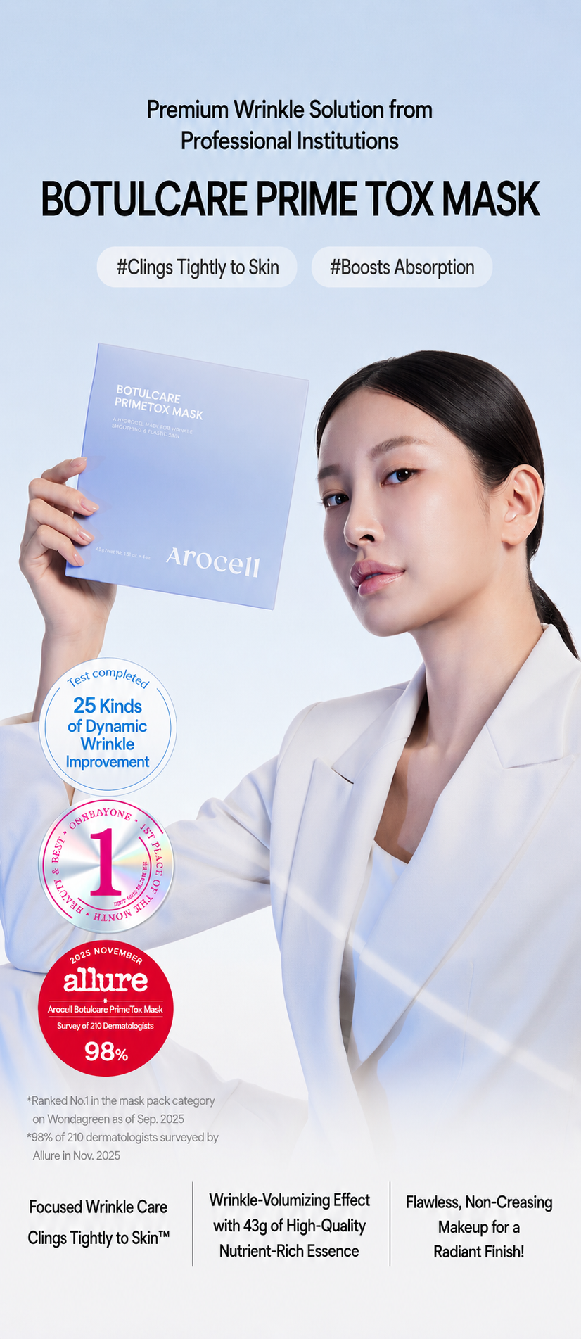 [Arocell] Botulcare Prime Tox Mask (2 Sheets)