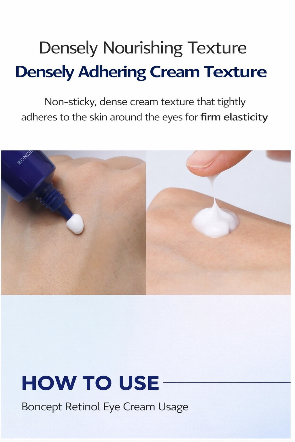 Boncept Retinol Eye Cream – Gentle Anti-Aging Eye Care for Firming & Wrinkle Improvement