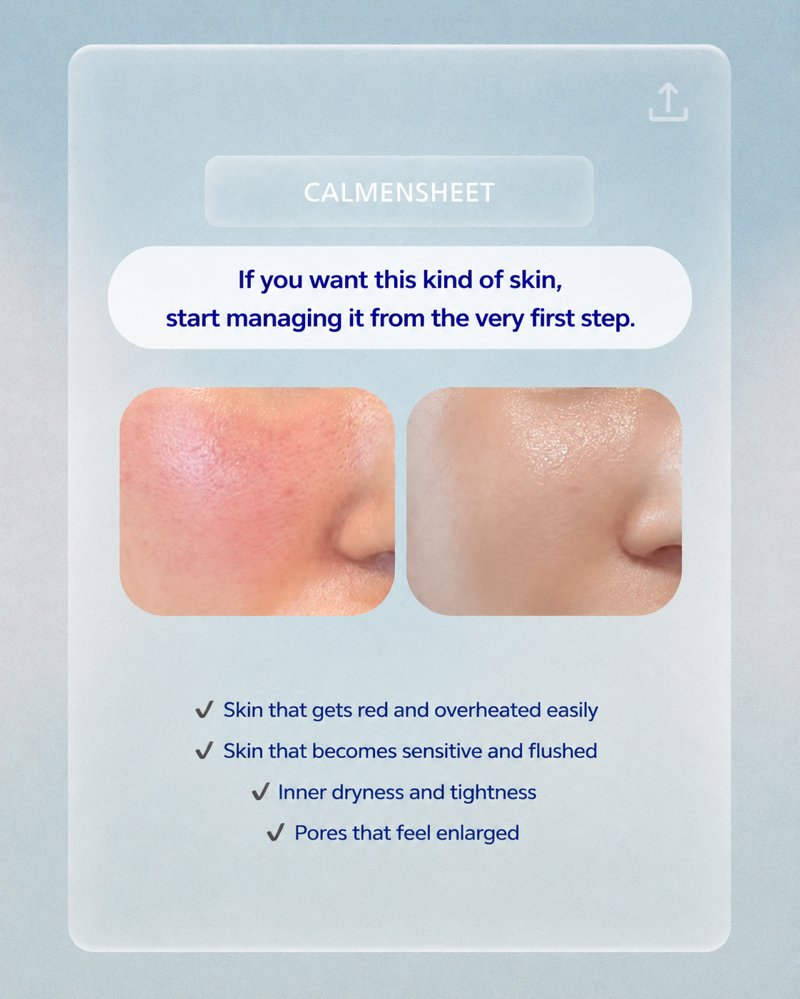 CALMENSHEET Cooling & Soothing Sheet 50 Sheets