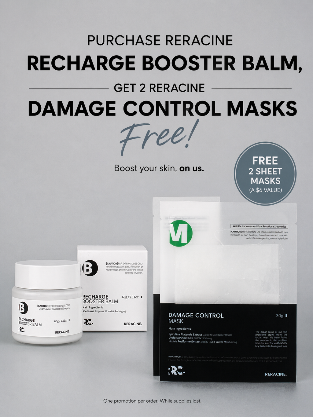RERACINE Recharge Booster Balm Anti-Aging Skin Barrier Repair & Hydration Balm