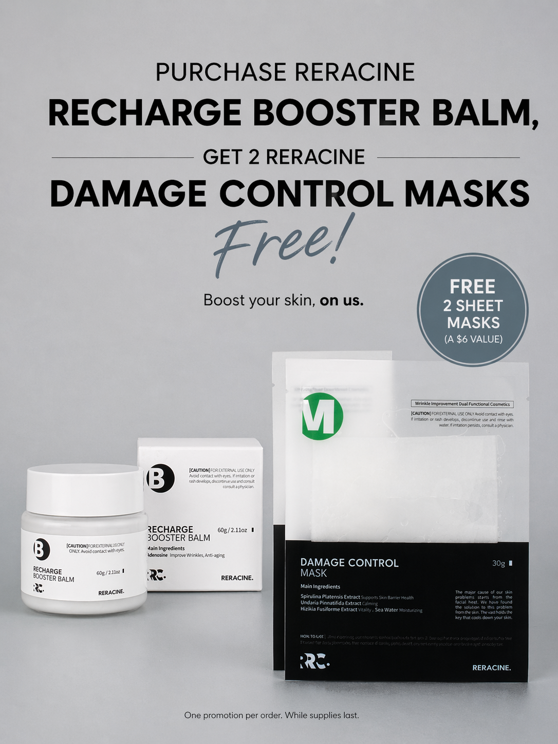 RERACINE Recharge Booster Balm Anti-Aging Skin Barrier Repair & Hydration Balm