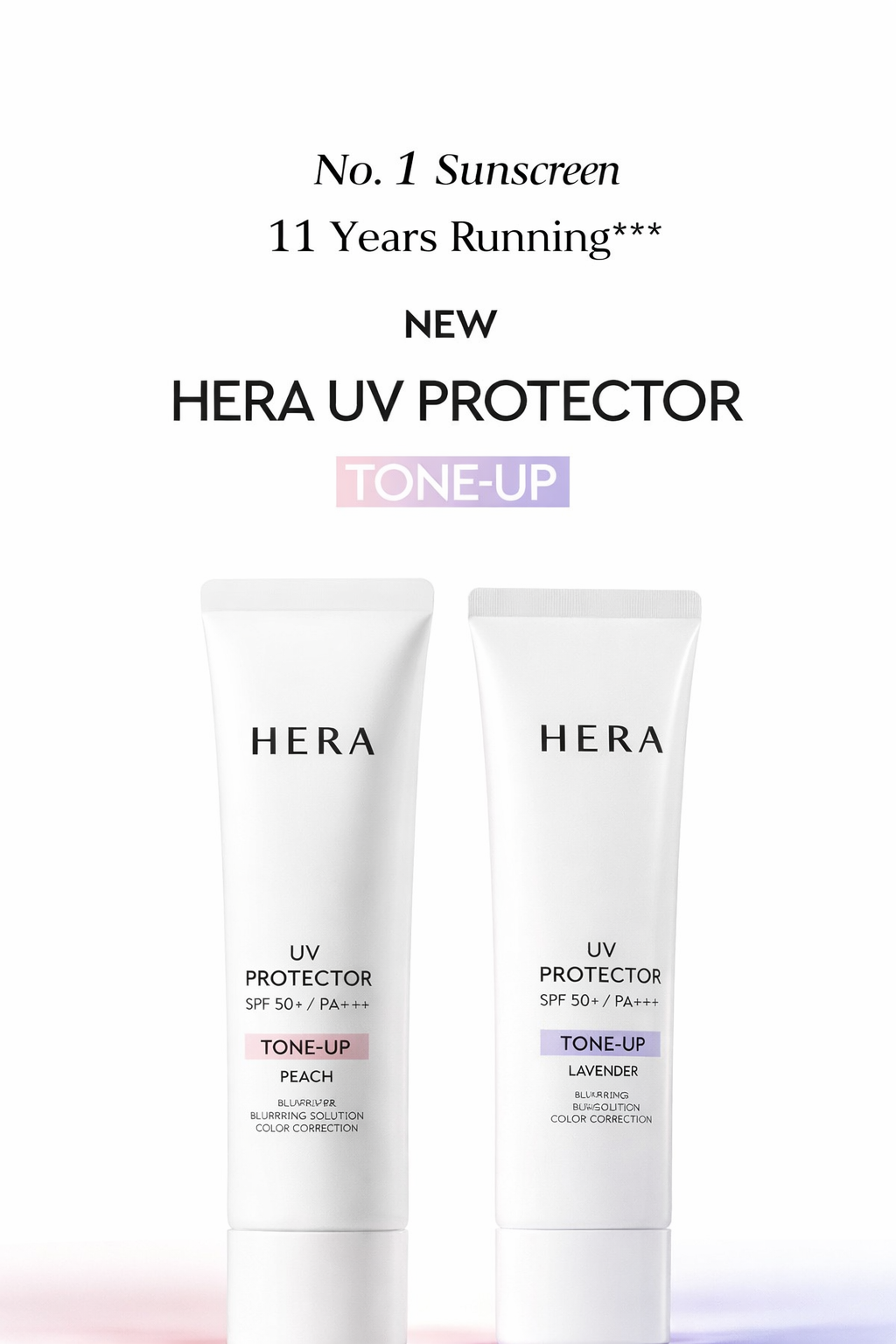 HERA UV Protector Tone-Up SPF50+ PA++++ – Peach Tone Brightening Sunscreen 50ml