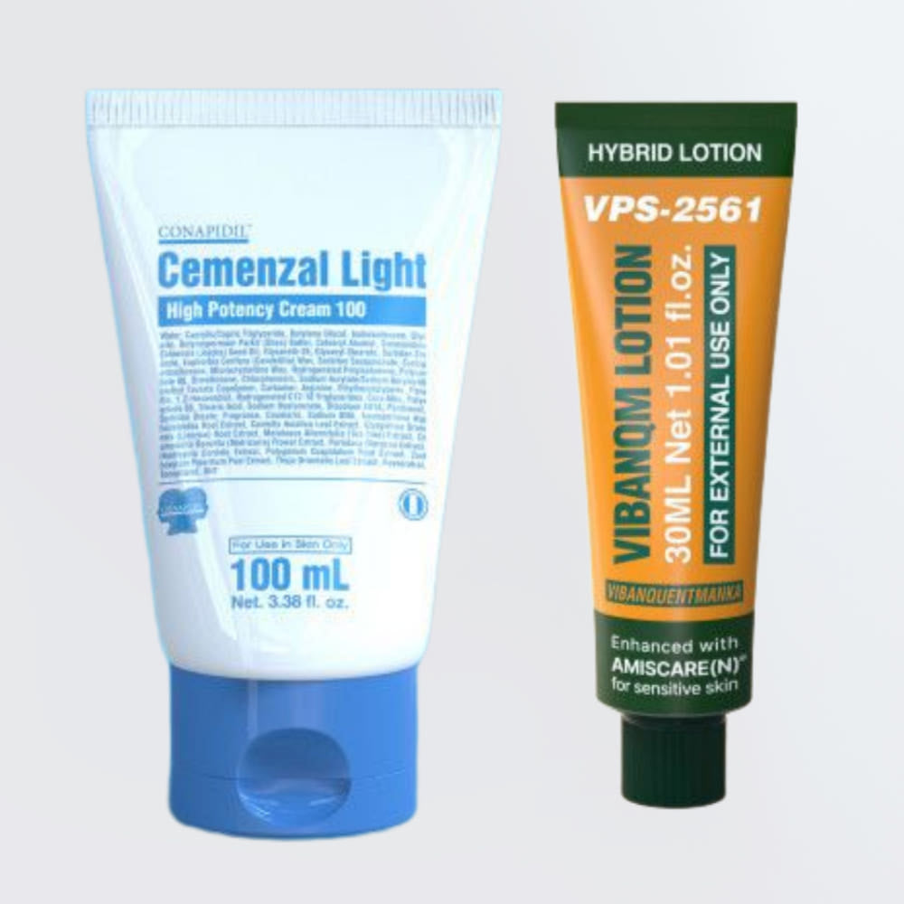 Buy Cemenzal Light Cream + VIBANQM Repair Cream
and receive a FREE Cushion Case 🎁