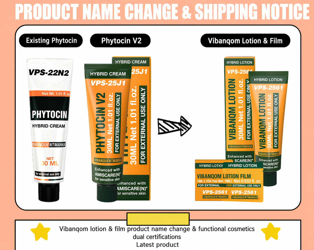 VIBANQM Hybrid Lotion VPS-2561 30ml Anti-Inflammatory Repair Cream Sensitive Skin K-Beauty