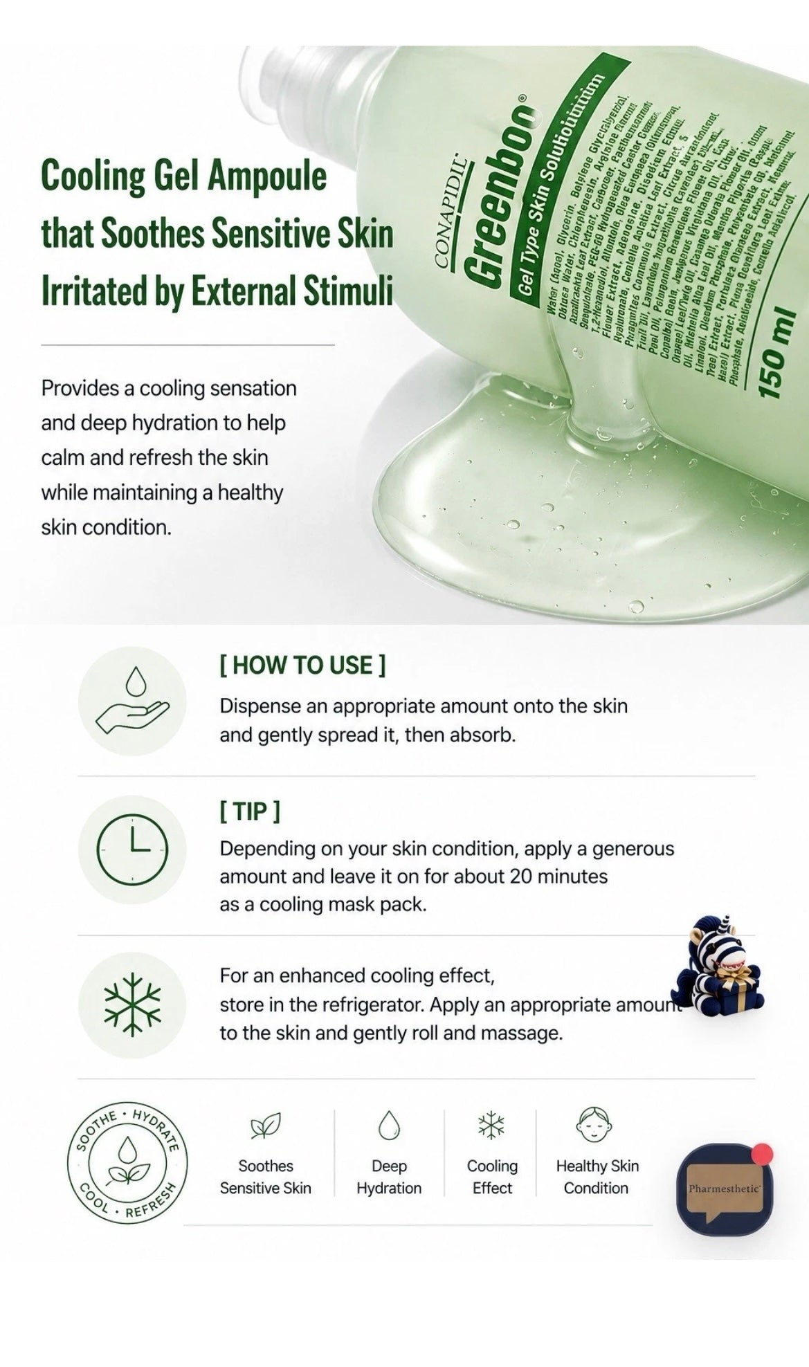 CONAPIDIL Vibanom Capsule 25g + Greenboxin 150ml + FREE Cemenzal Light 8EA