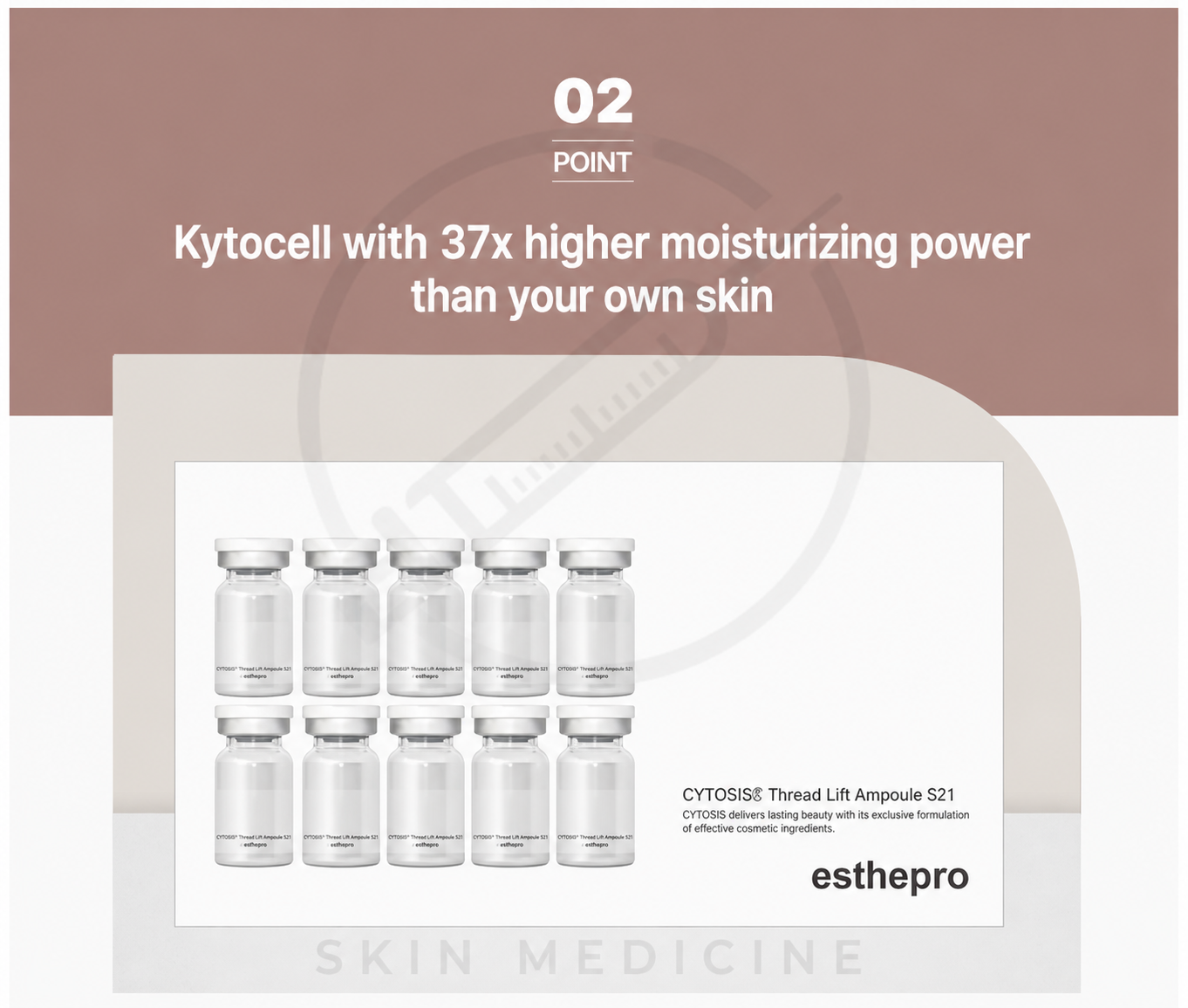 Esthepro 521 Kytocell Lifting Ampoule 4ml x 5 vials + 5 threads