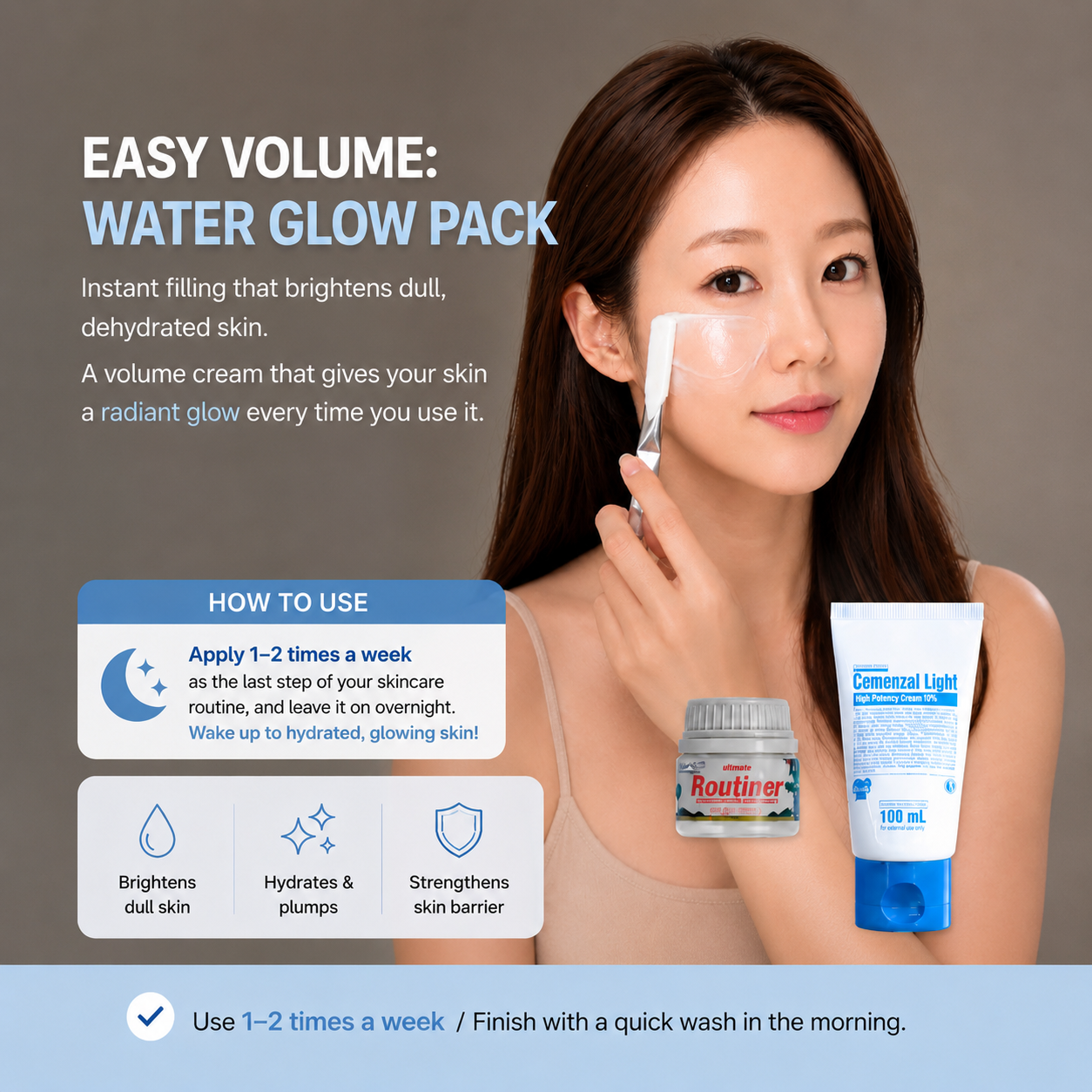AXENDA Routiner + Cemenzal Light | 8-Week Glass Skin & Dark Spot Care Set