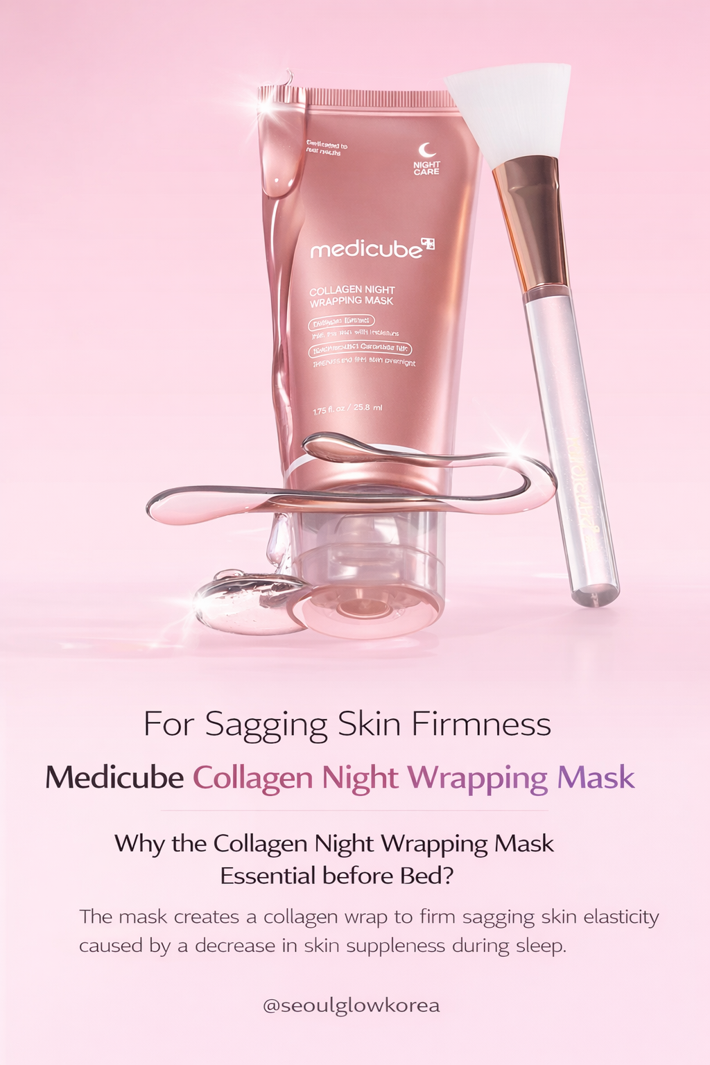 Medicube Collagen Night Wrapping Mask | Overnight Firming & Lifting Care | Elasticity Boost Sleeping Mask | Hydrating & Anti-Aging K-Beauty