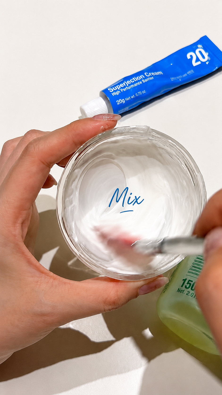 Superjection Cream + Greenboxin + Airless Mixing Jar Set