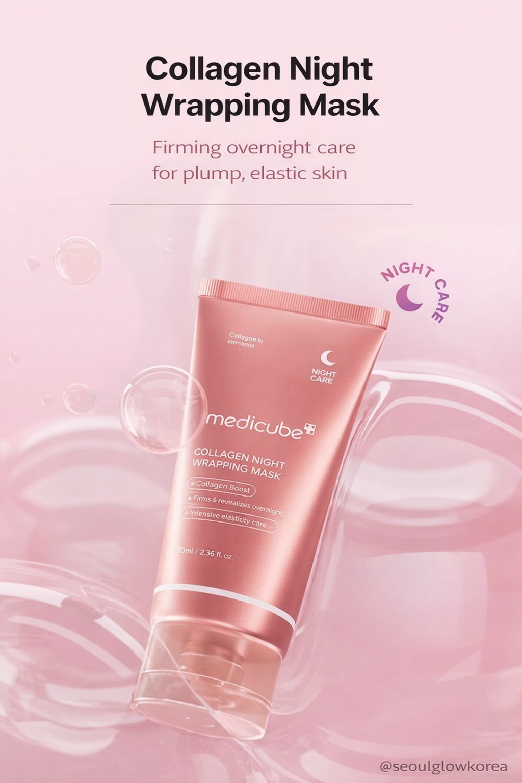 Medicube Collagen Night Wrapping Mask | Overnight Firming & Lifting Care | Elasticity Boost Sleeping Mask | Hydrating & Anti-Aging K-Beauty