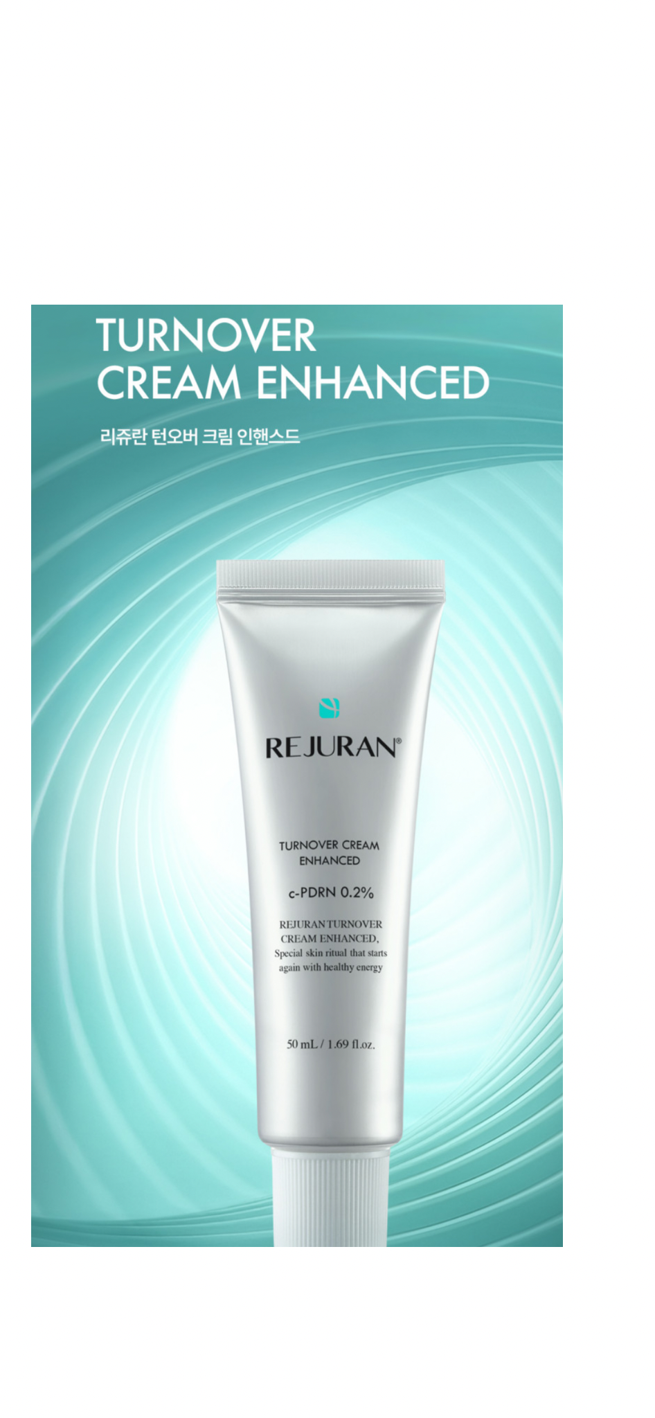 Rejuran Turnover Cream Enhanced 50ml – c-PDRN Infused Skin Repair, Hydration & Firming Care Cream