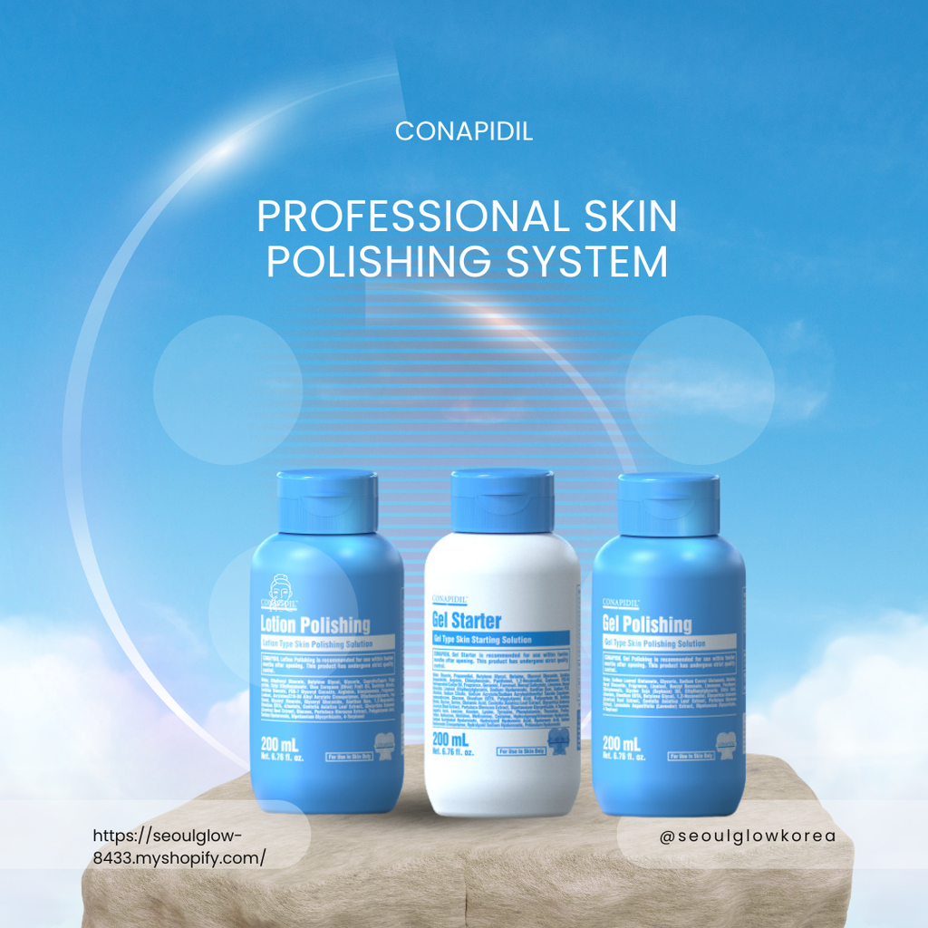 CONAPIDIL Skin Polishing 3-Step System (200ml x 3)
Lotion Polishing + Gel Polishing + Gel Starter