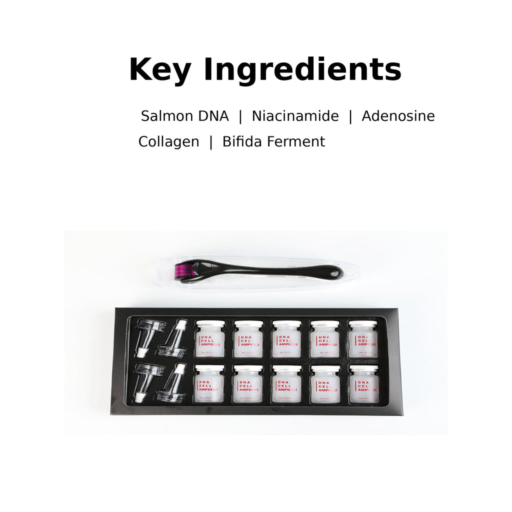 JUDACO Salmon PDRN DNA Cell Ampoule 5ml × 10 + MTS Roller