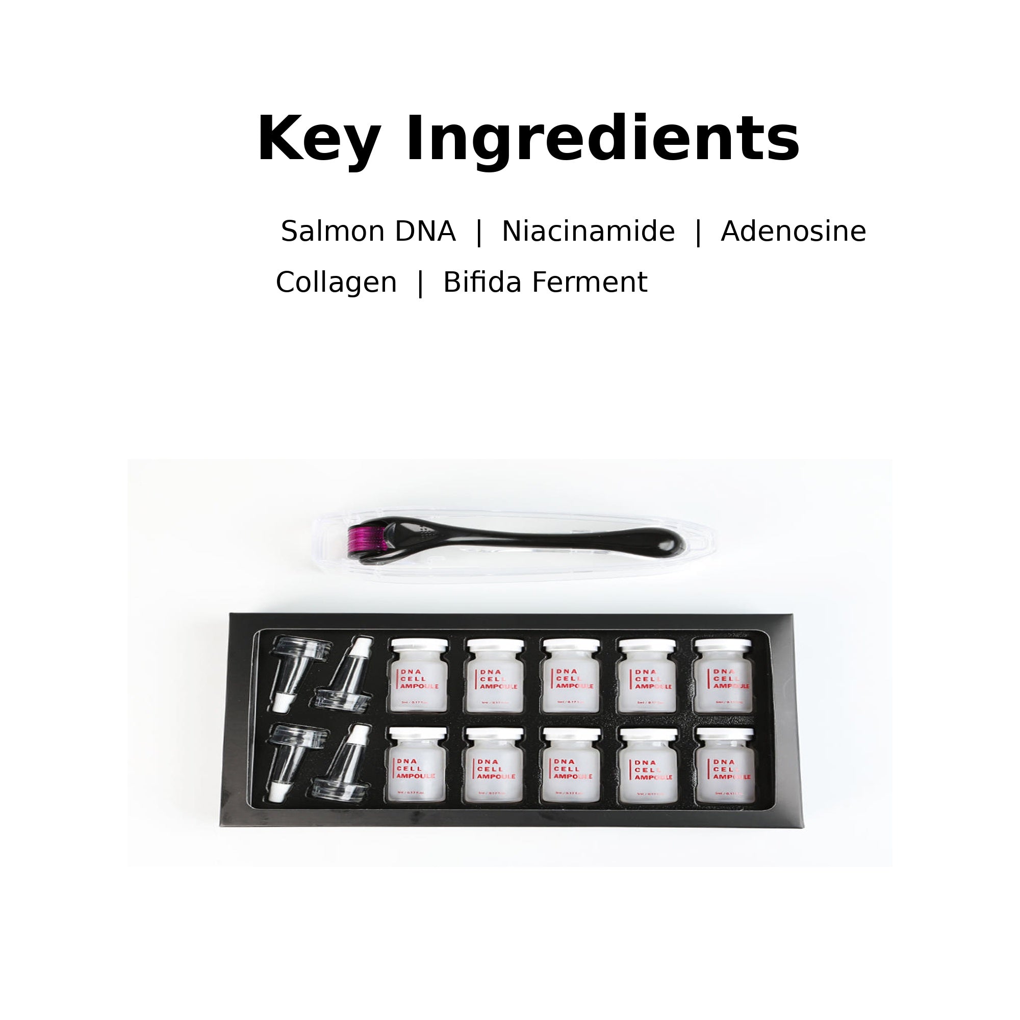 JUDACO Salmon PDRN DNA Cell Ampoule 5ml × 10 + MTS Roller