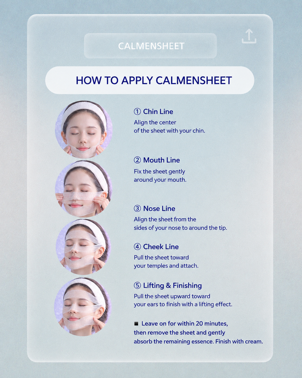 CALMENSHEET Cooling & Soothing Sheet 50 Sheets