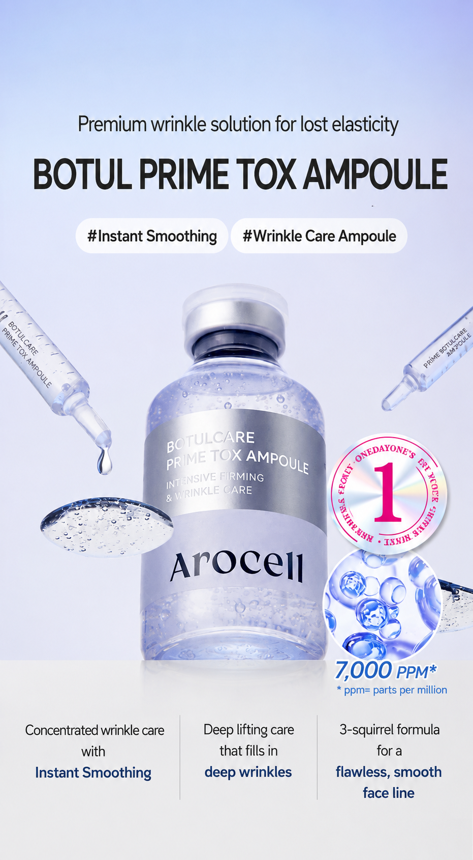 Arocell Botulcare Primetox Ampoule 28ml + 2 Botulcare Mask packs