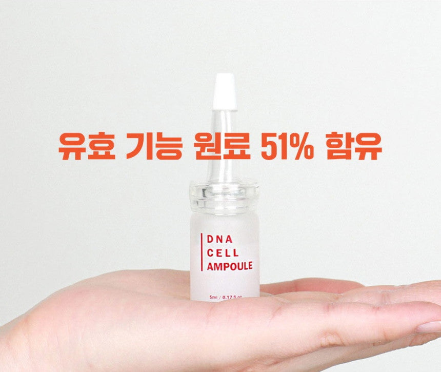 Premium Korean Salmon PDRN DNA Ampoule 5mlx10 Salmon Cream+MTS Roller