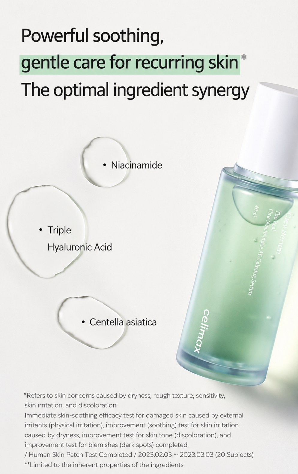 Celimax The Real Cica Niacinamide AC Calming Serum 40ml