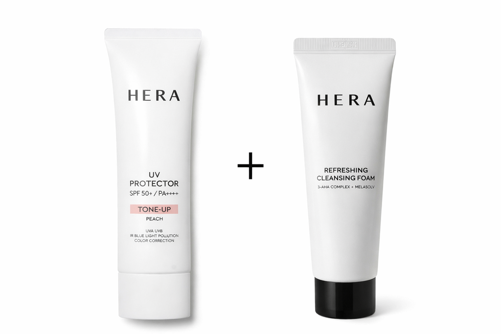 HERA UV Protector Tone-Up SPF50+ PA++++ – Peach Tone Brightening Sunscreen 50ml