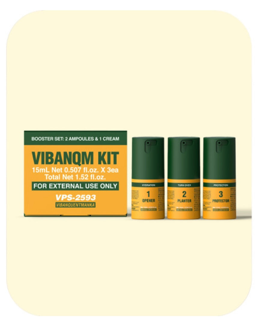VIBANQM 3-Step Spicule Skincare Kit Opener Planter Protector Hydration Set
