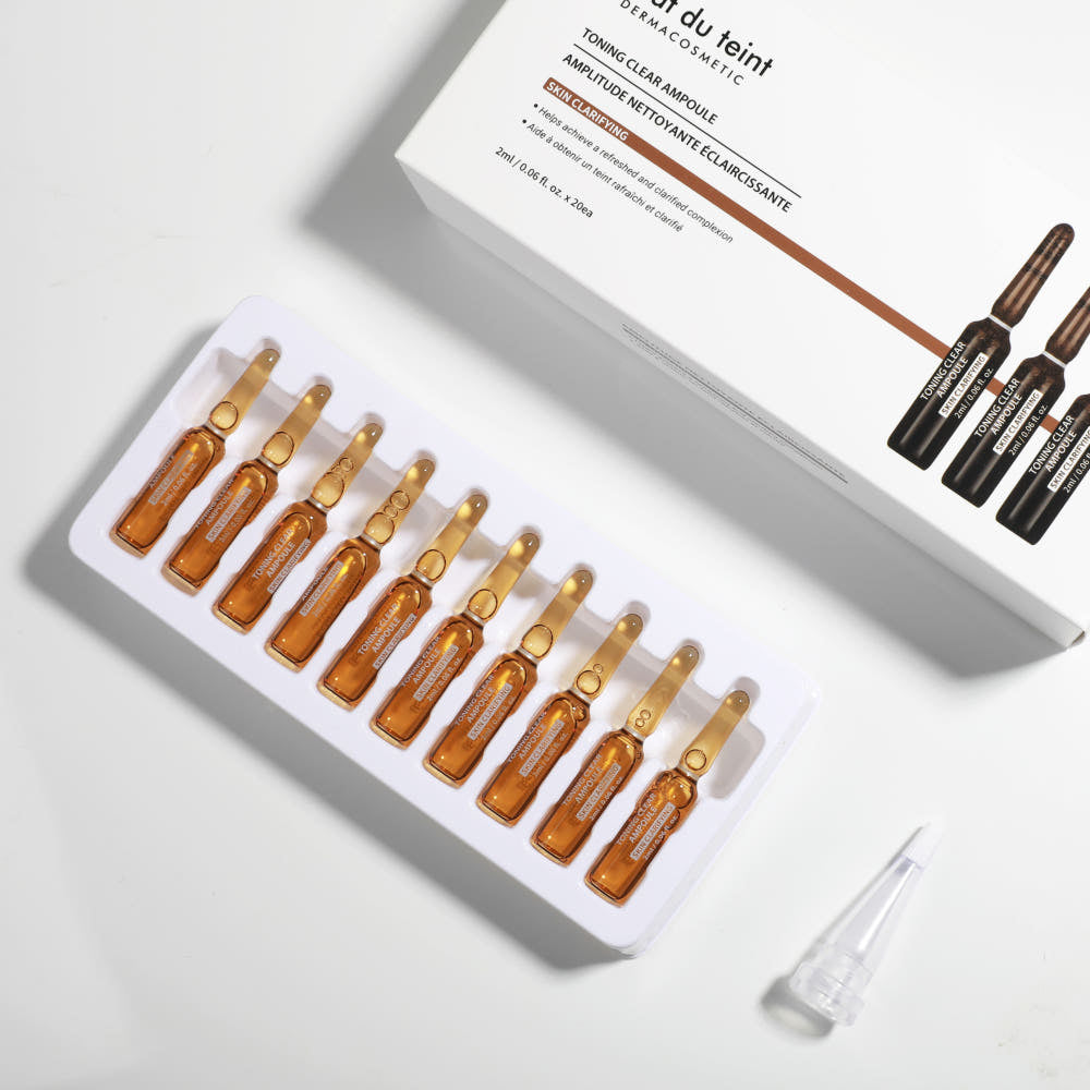 Eclat du teint Toning Clear Ampoule 2ml x 20ea Skin Clarifying Brightening Serum
