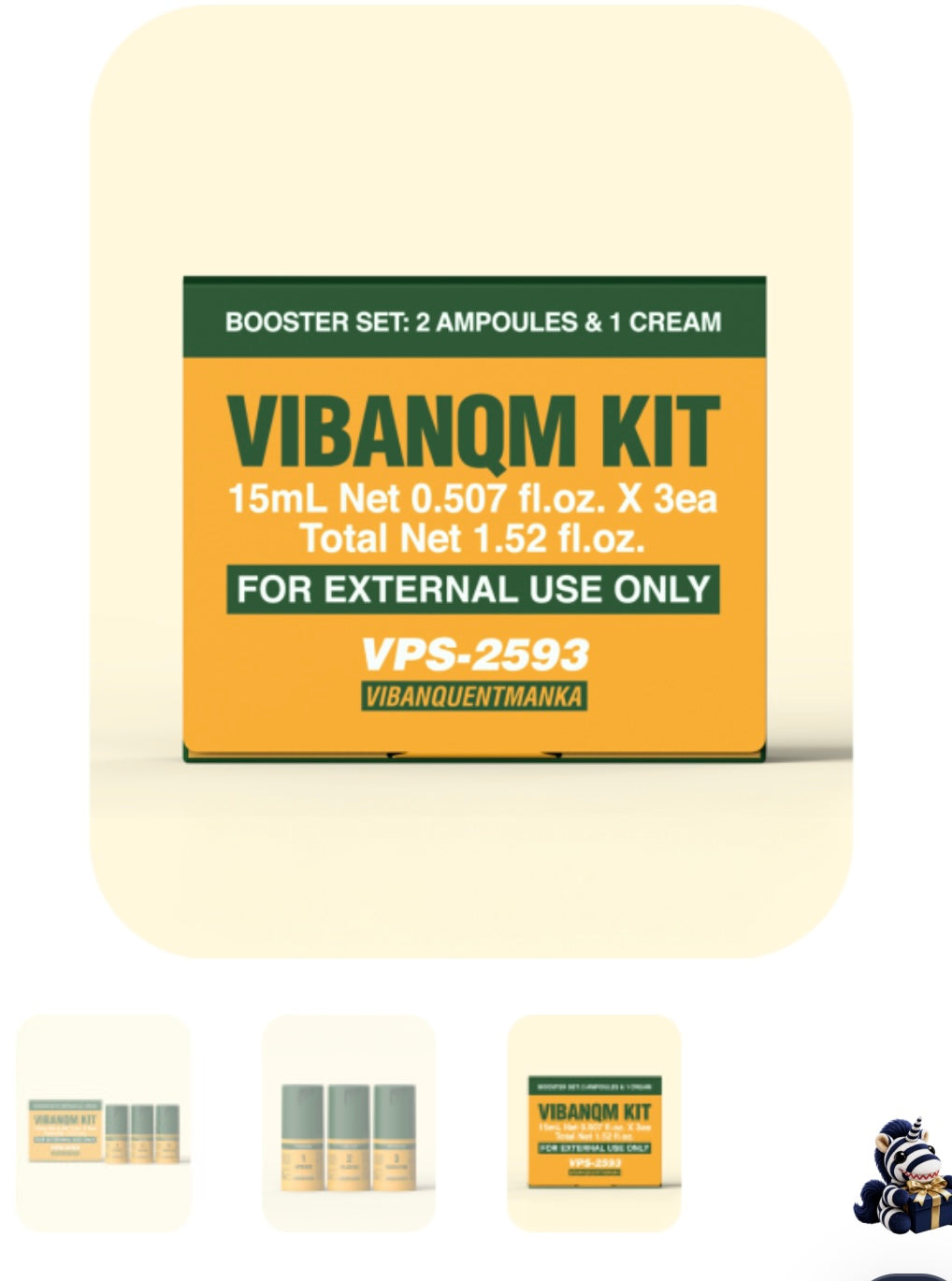 VIBANQM 3-Step Spicule Skincare Kit Opener Planter Protector Hydration Set