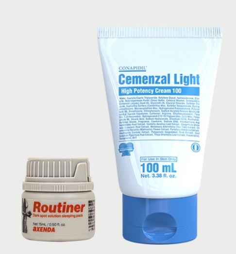CONAPIDIL Cemenzal Light Dual Care Set
2 Ways to Use for Brighter, Healthier & Younger-Looking Skin