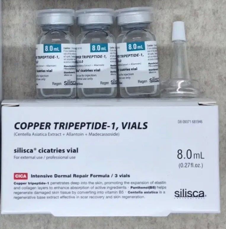Silisca Copper Tripeptide-1 Vials 8ml x 3 Intensive Dermal Repair Formula