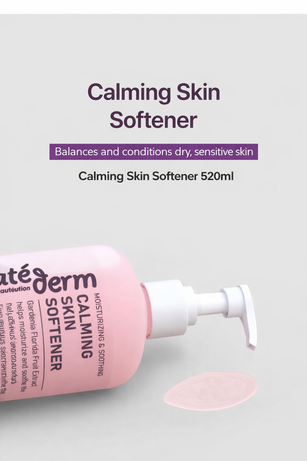 Beautederm Calming Skin Softener 520ml 보테덤 카밍 스킨 소프너 520ml