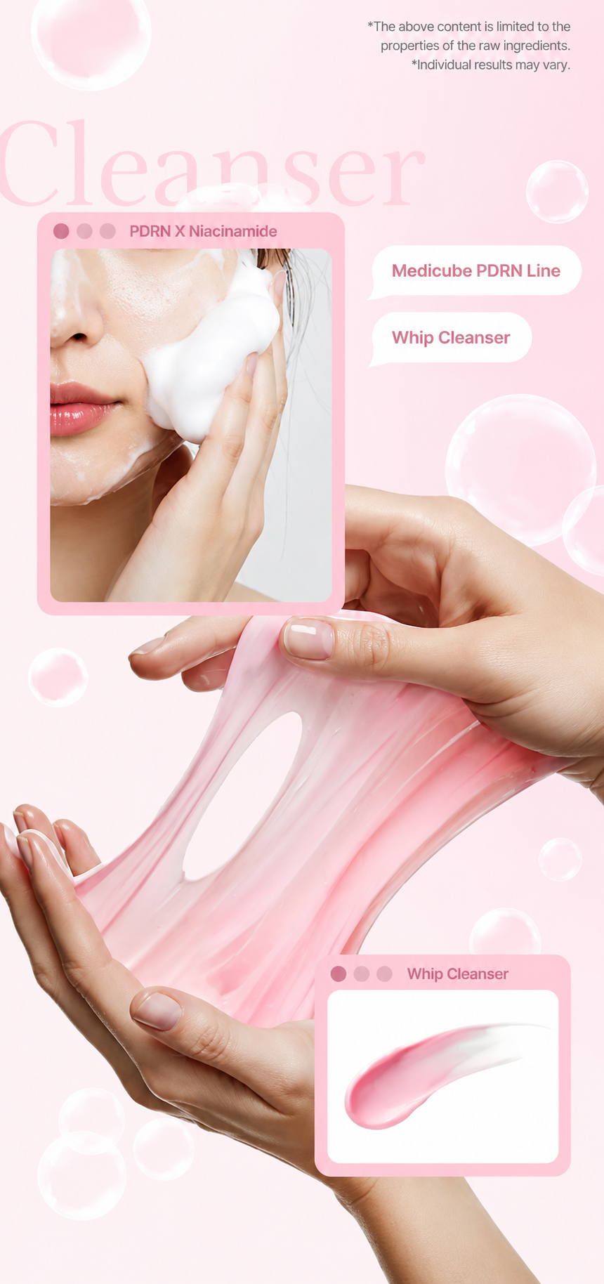 Medicube PDRN Pink Niacinamide Whip Cleanser 120g