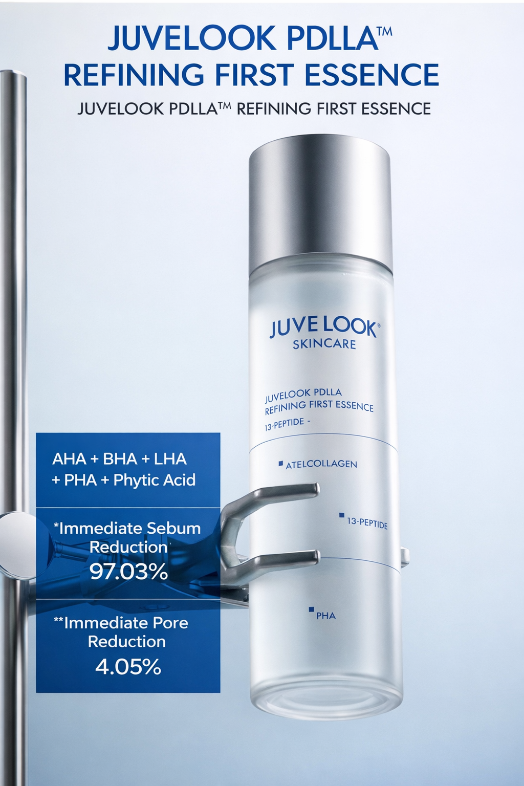 JUVELOOK PDLLA 4-Piece Skincare Set Collagen Boosting Essence Cream Ampoule Mask