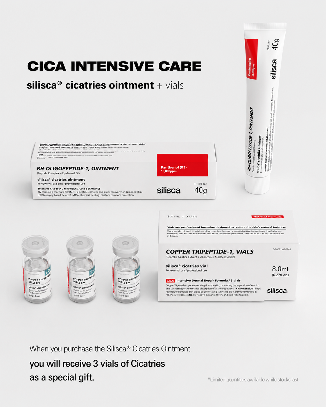 Silisca Cicatries Ointment 40g Intensive Skin Recovery Cream